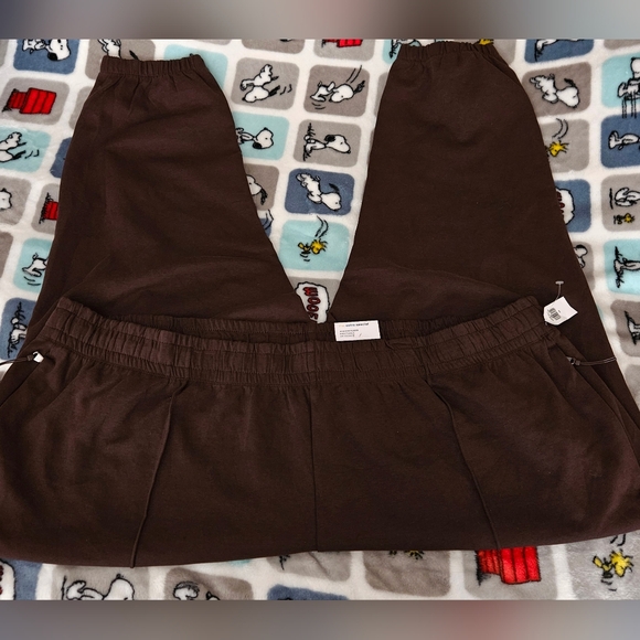 #642 Old Navy Women's Dynamic Fleece Chocolate Brown 7/8 Ankle Joggers.Sz.4X - Picture 3 of 5